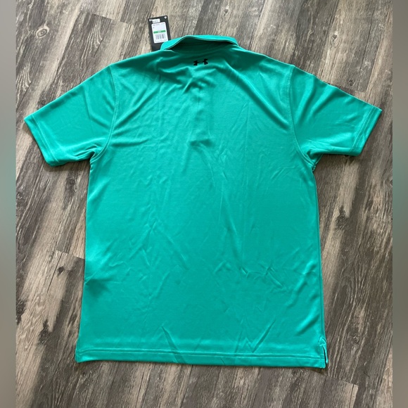 Under Armour Polo Shirt Mens Large Loose Fit Green NWT - Picture 3 of 4